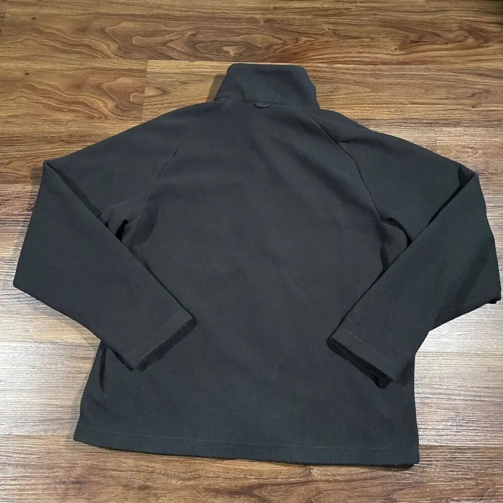 The North Face Jacket Full Zip Fleece Black Outdoor Hiking Classic Men's Size M